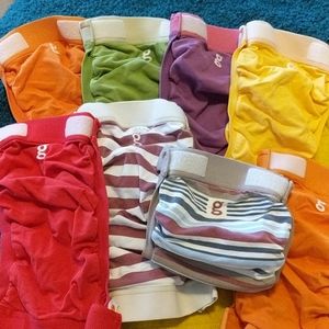 Lot of 8 size MEDIUM gDiaper cloth diaper covers